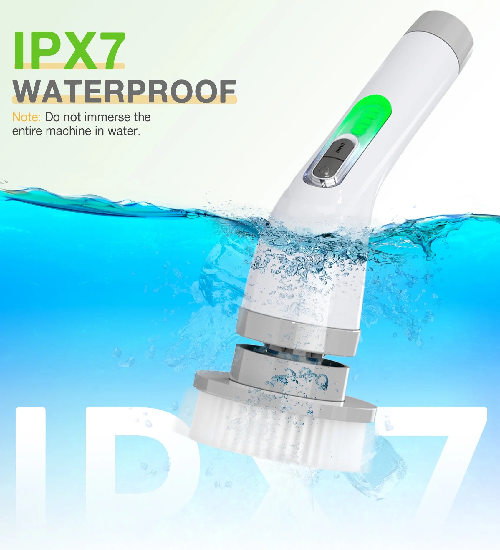 Electric Spin Scrubber, Cordless Bathroom Scrubber Cleaning Brush for Floor, Bathtub, Kitchen